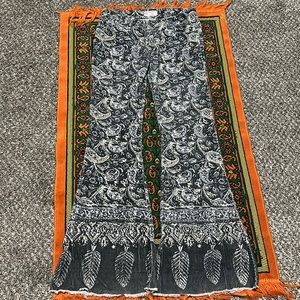 Free People light weight cord bell jean raw hem